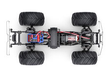 1/18 TRX-4MT Ford F-150 Monster Truck (#98044-1) Chassis Top View